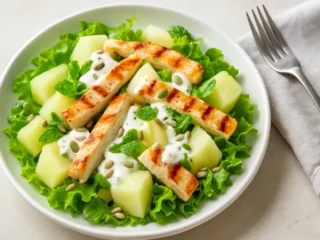 Salada Saudável com Frango para Emagrecer